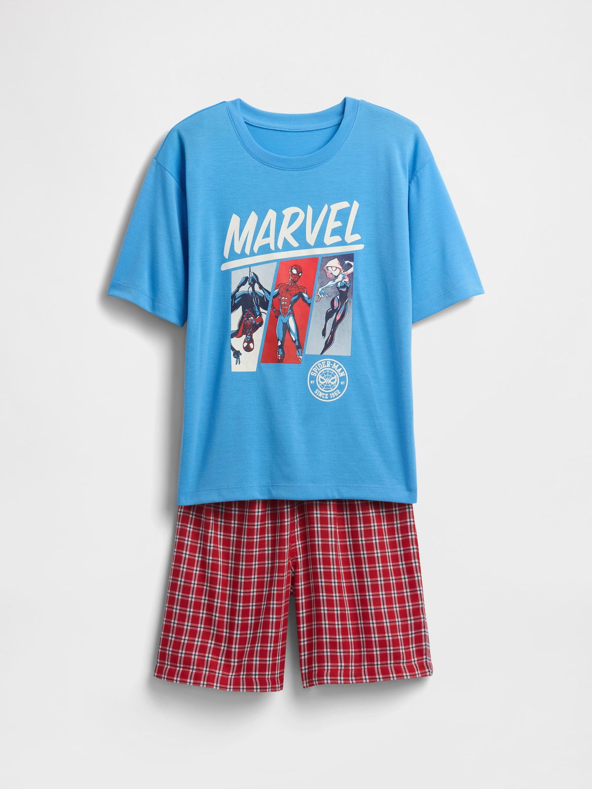 Kırmızı Kids Marvel Geri Dönüştürülmüş Spider-man Pijama Altı Seti