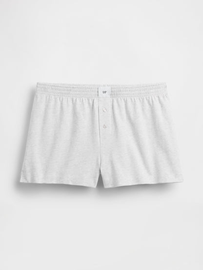 Gri Boxer Pijama Şort