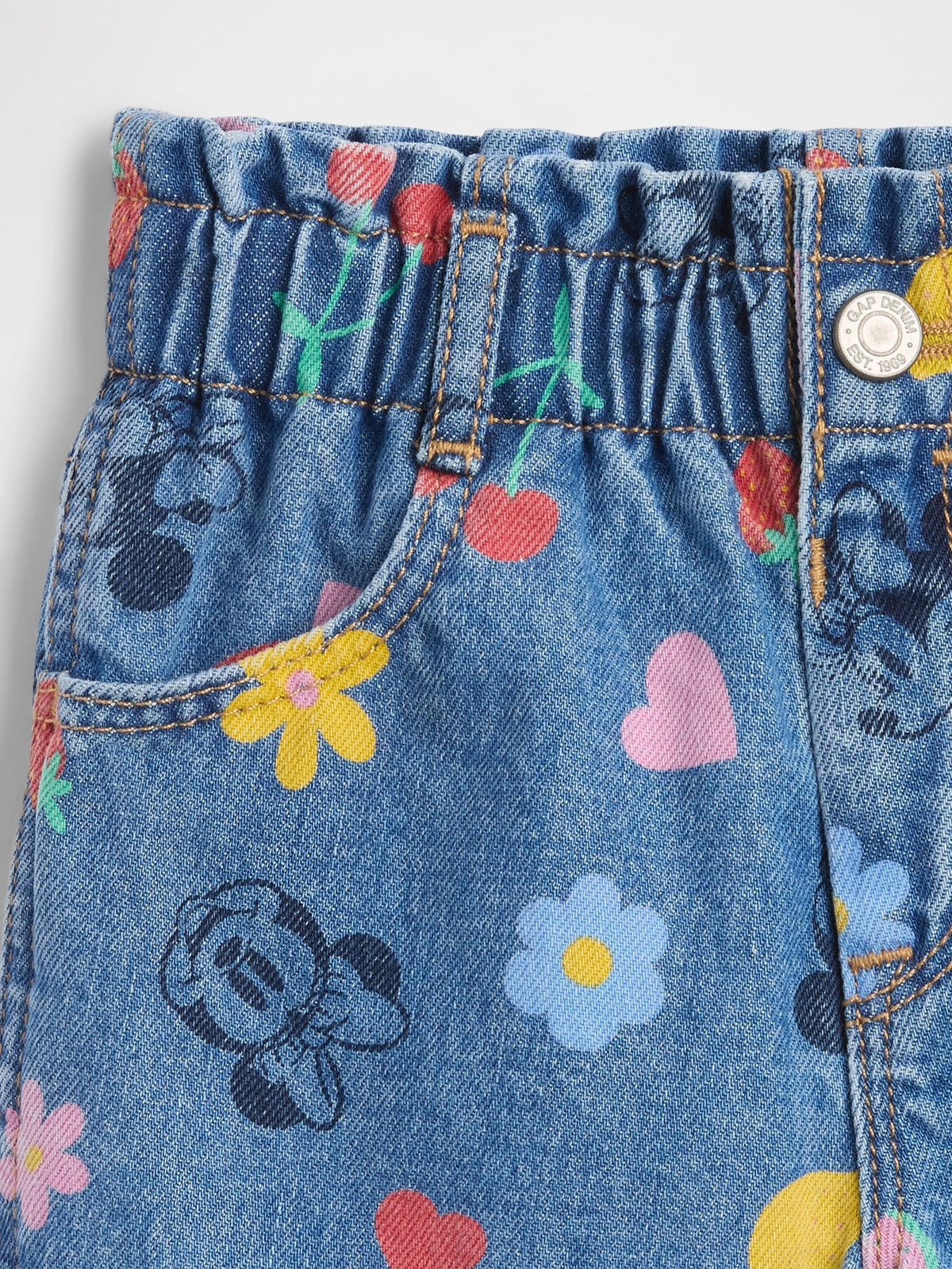 Mavi Disney Paperbag Mom Jean Şort