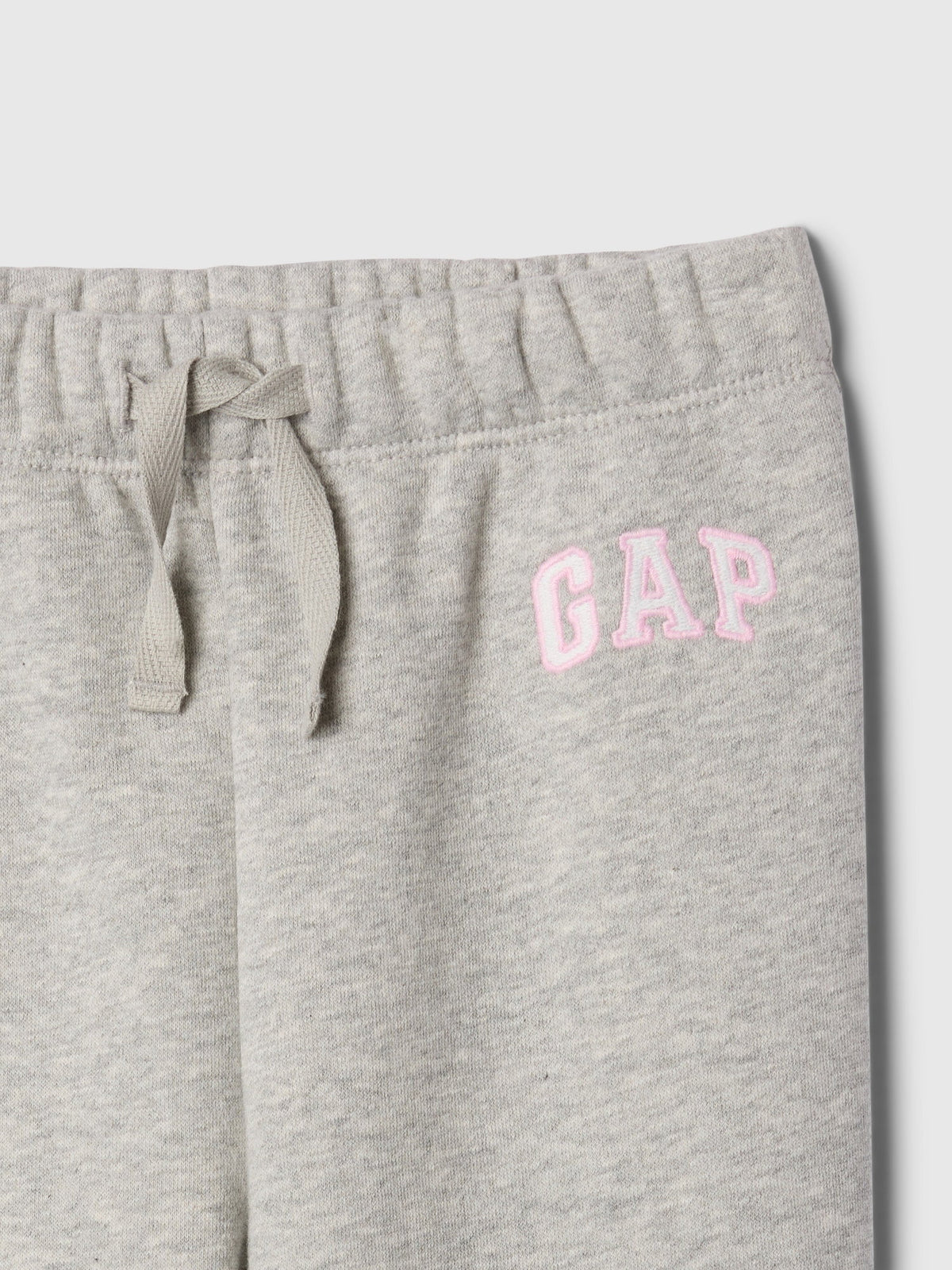 Pembe Gap Logo Kalp Desenli Pull-on Jogger Fleece Eşofman Altı