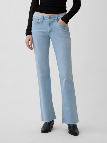 Açık Mavi Low Rise Long & Lean Jean Pantolon