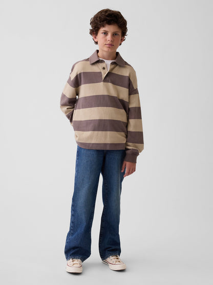 Koyu Mavi '90s Loose Jean Pantolon