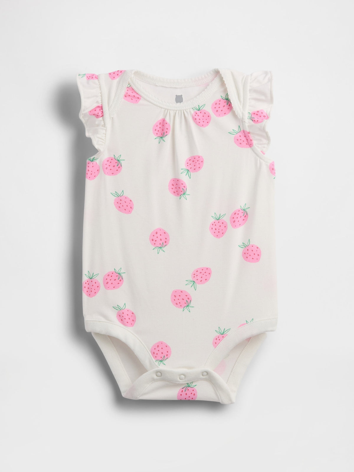 Kırık Beyaz First Favorites Flutter-sleeve Bodysuit