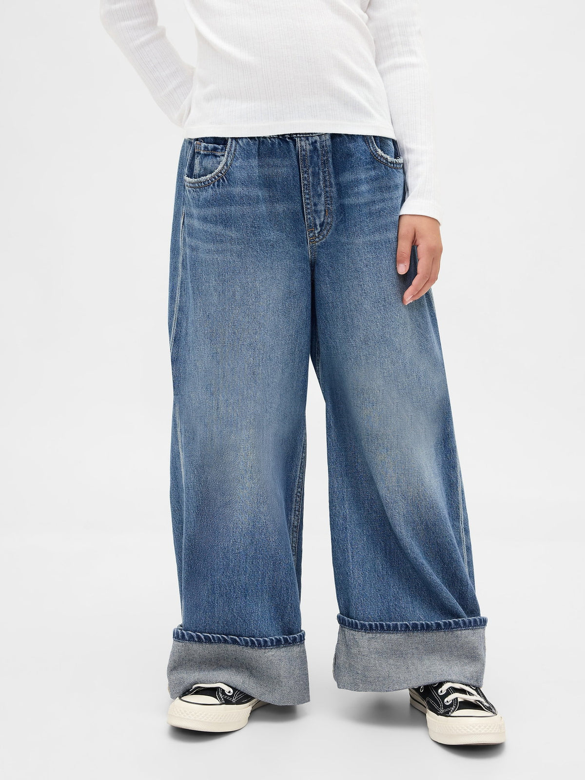 Mavi Low Rise Easy Wide-leg Baggy Jean