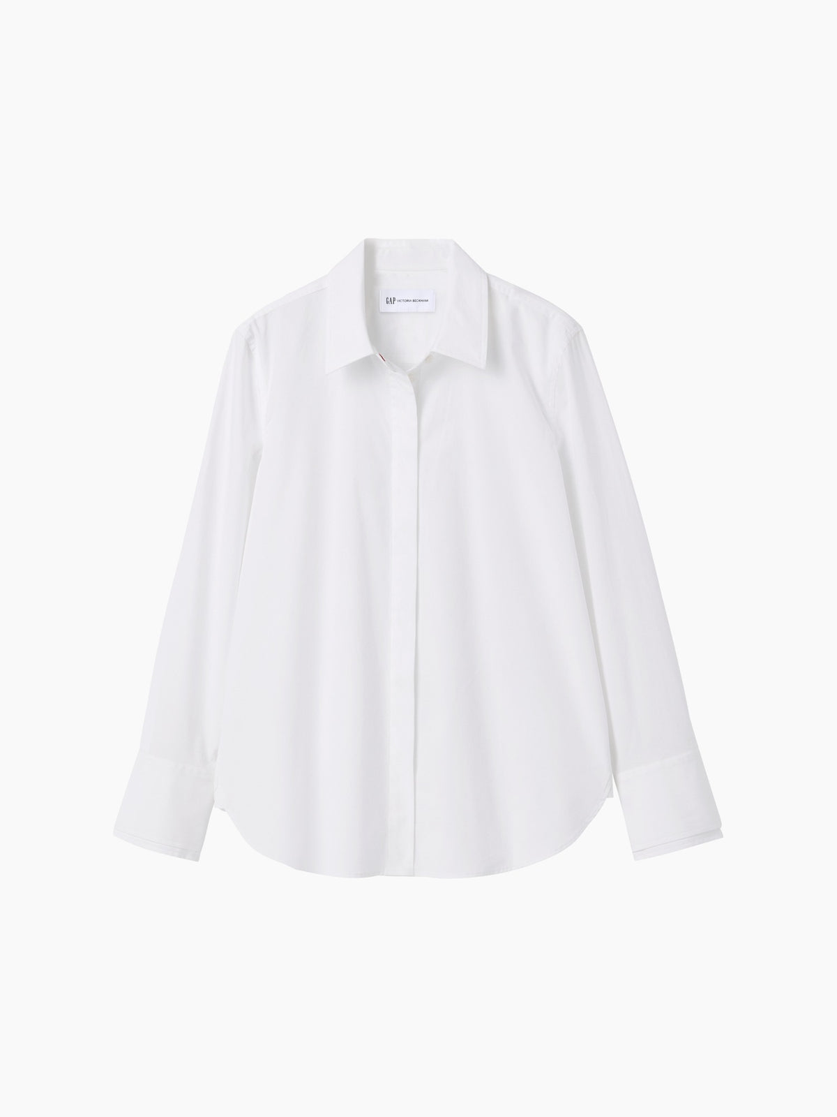 Beyaz Gap × Victoria Beckham Relaxed Poplin Gömlek