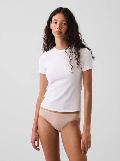Açık Bej Softmade Organik Stretch Pamuk Bikini Külot