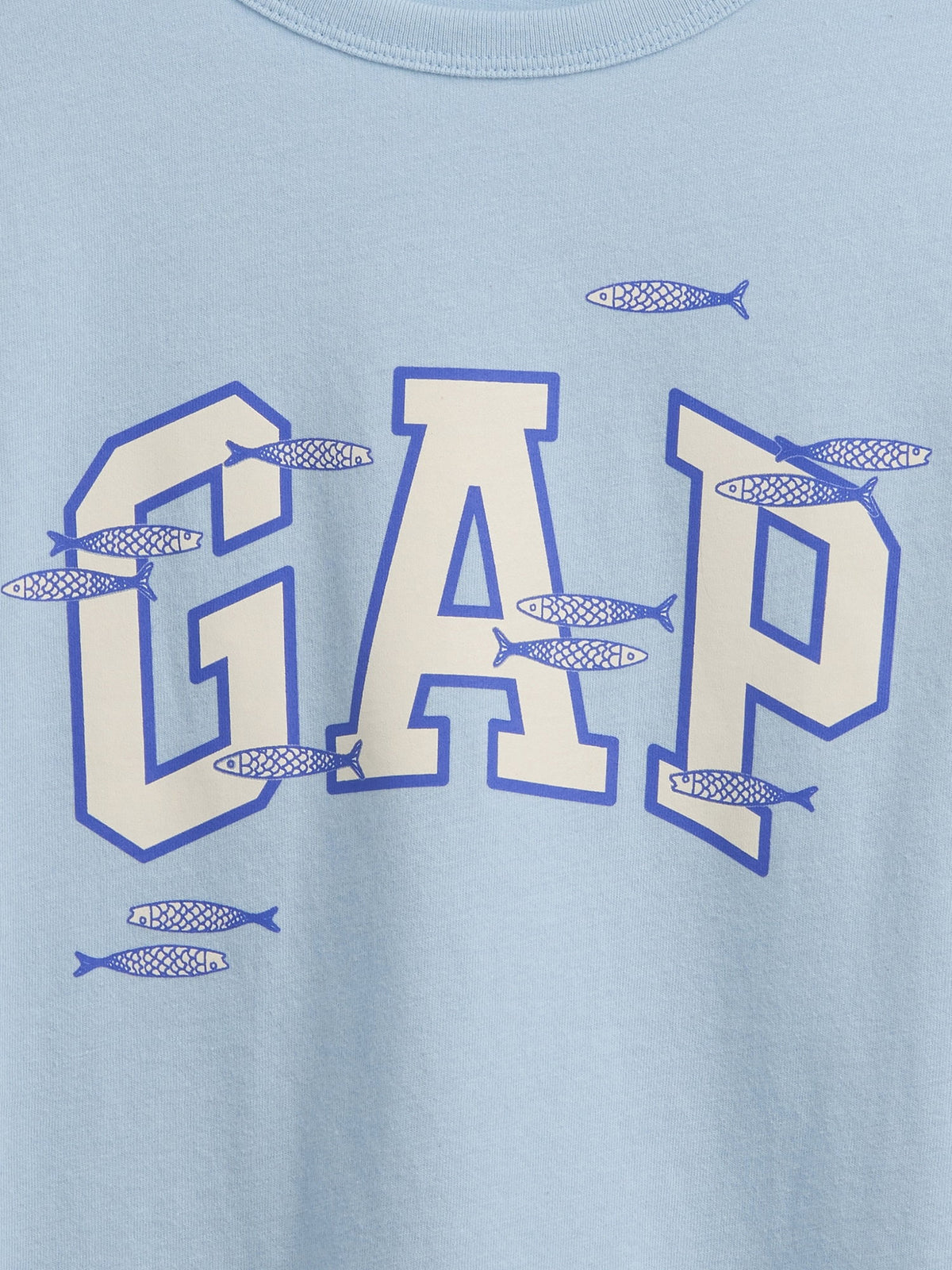 Açık Mavi Gap Logo T-shirt