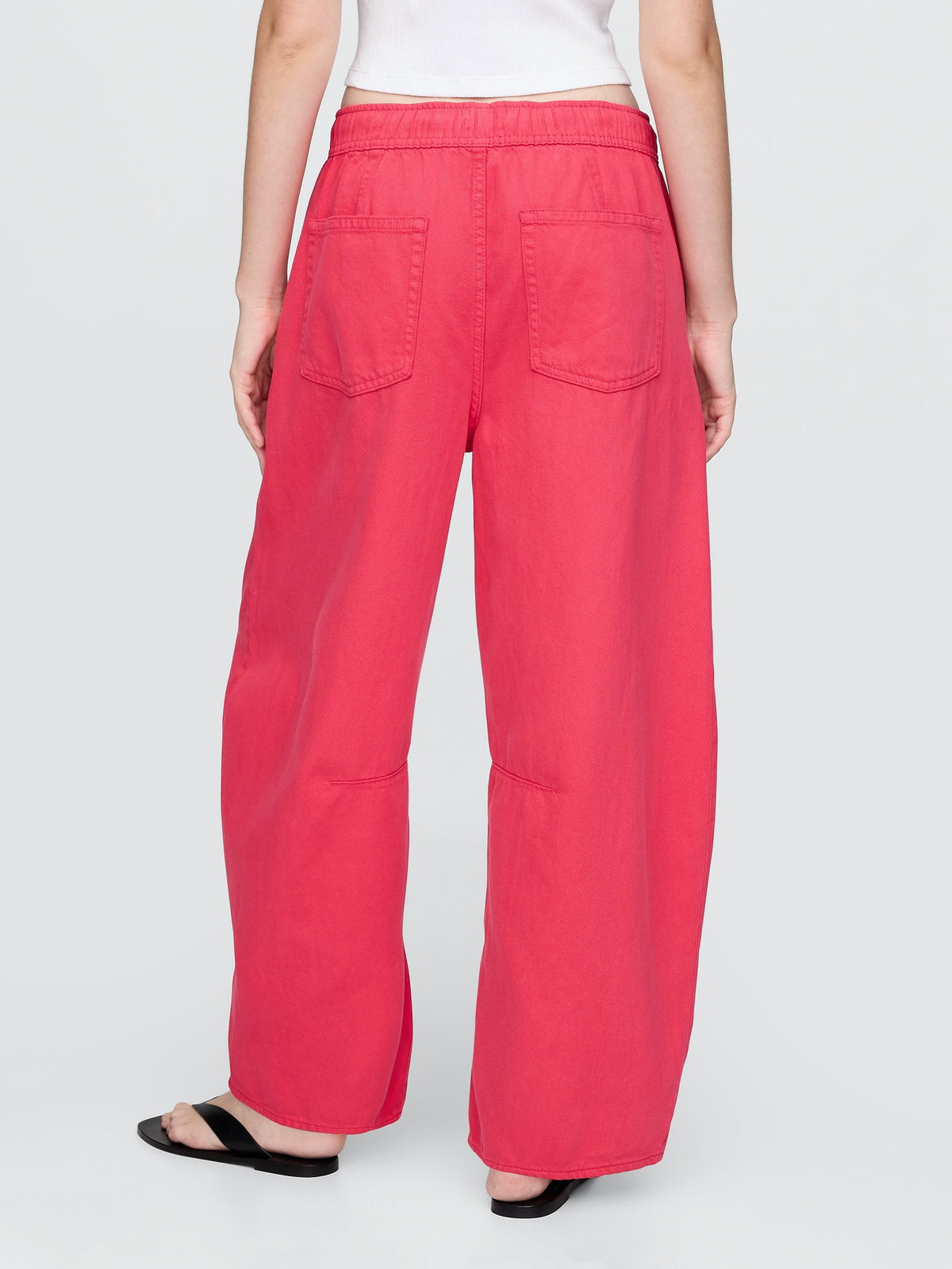 Pembe Mid Rise Ultrasoft Easy Horseshoe Jean Pantolon