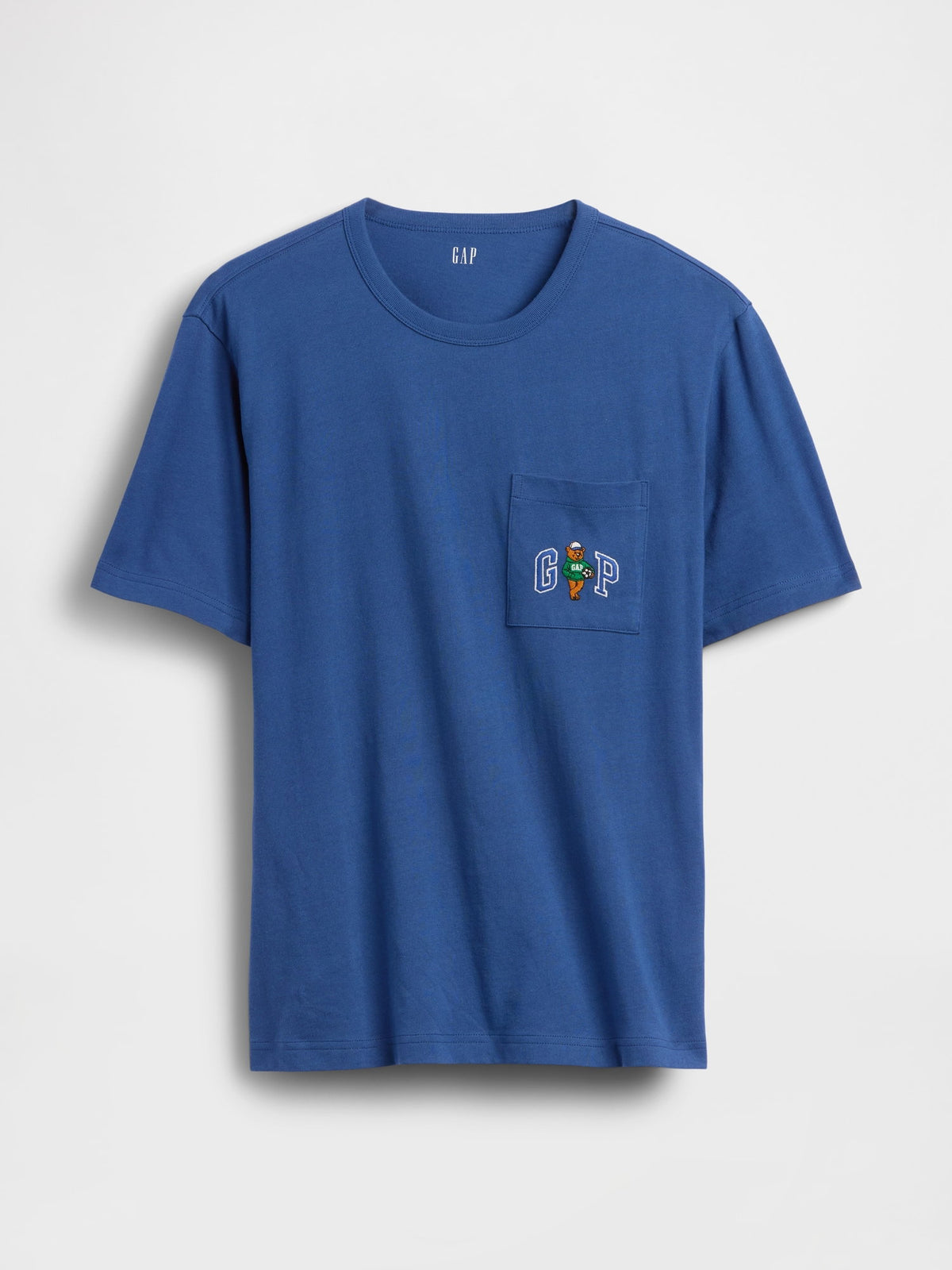 Koyu Mavi Relaxed Branan Bear Logo T-shirt