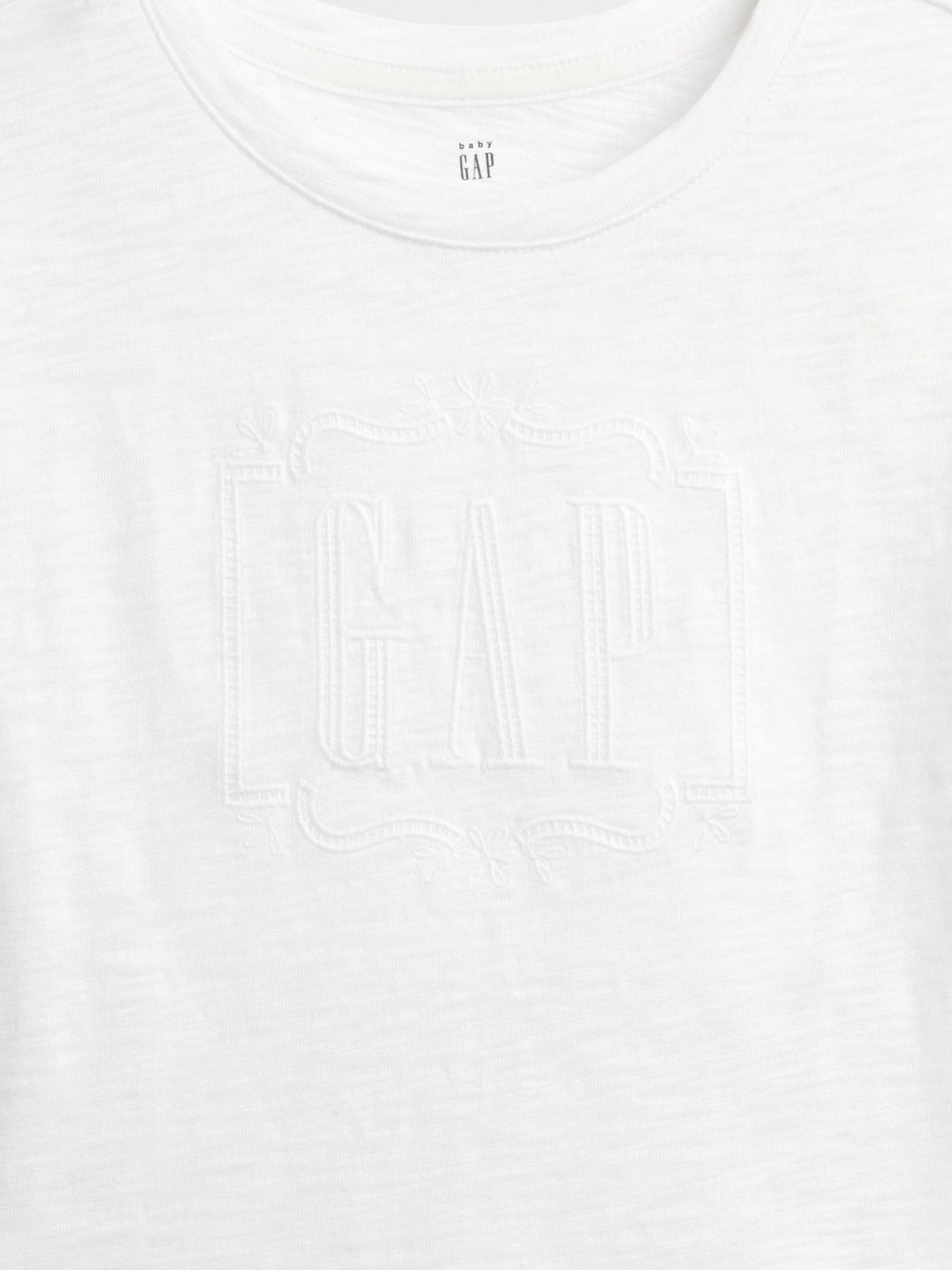 Beyaz Fırfır Etekli Logo T-shirt