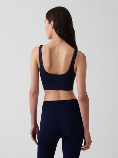 Lacivert Gapfit Yumuşak Kare Yaka Spor Sütyeni