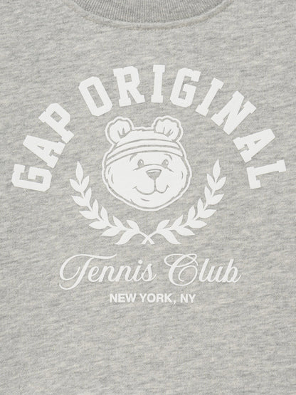 Gri Vintagesoft Terry Ayı Logo Sweatshirt