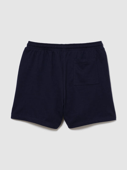 Lacivert Relaxed Gap Logo Fransız Havlu Kumaş Şort