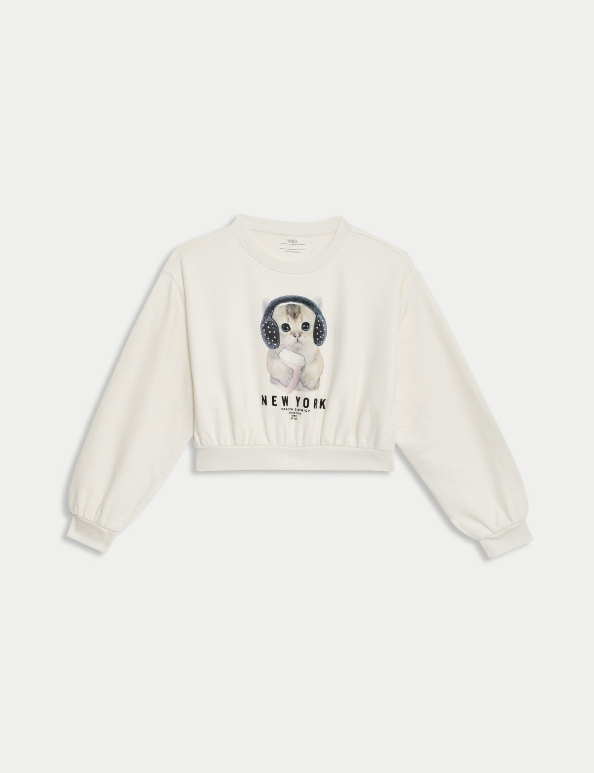 New York Cat Sweatshirt (6-16 Yaş)
