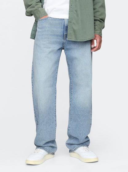 Açık Mavi '90s Loose Jean Pantolon