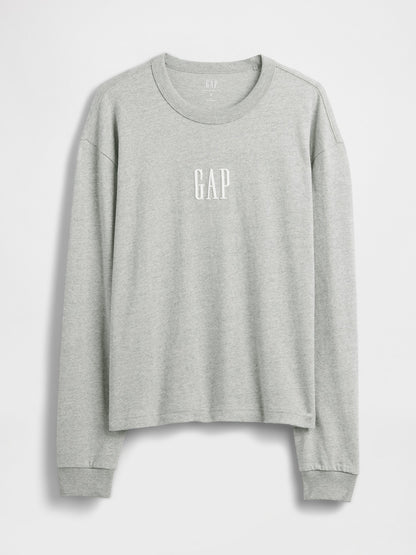 Açık Gri Gap Logo T-shirt