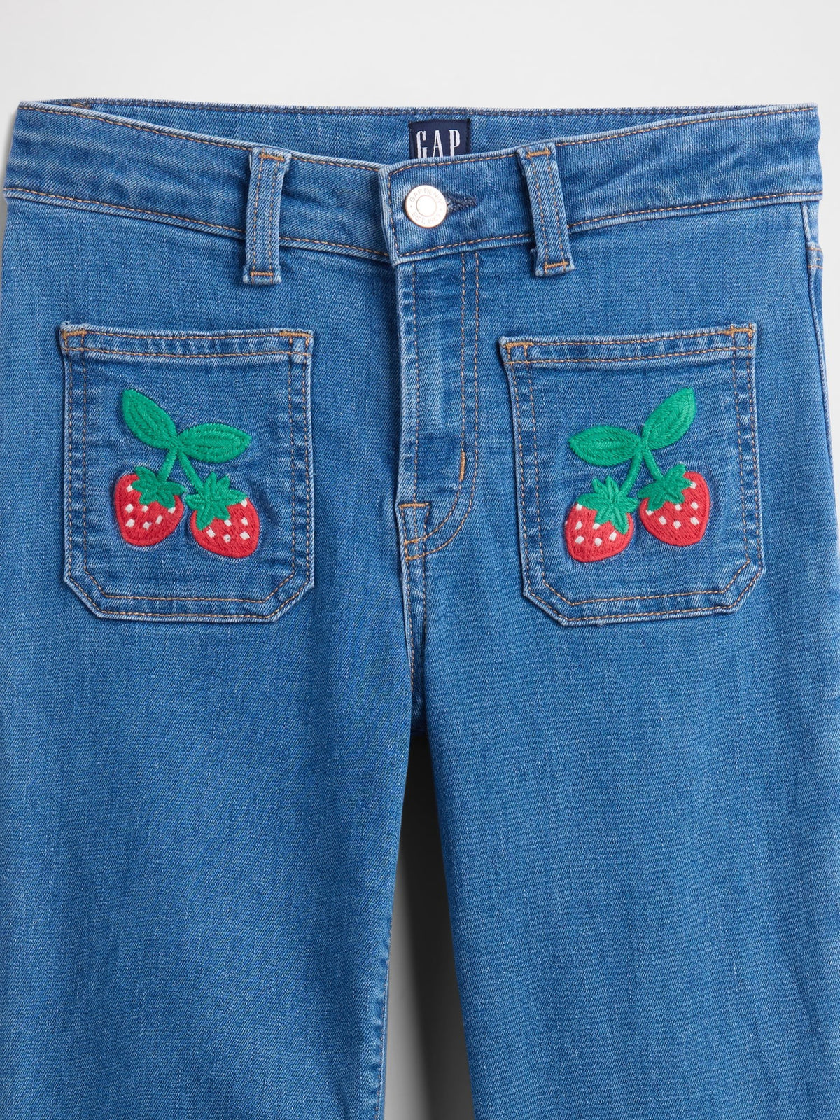 Mavi Kids High Rise Nakışlı '70s Flare Jean Pantolon