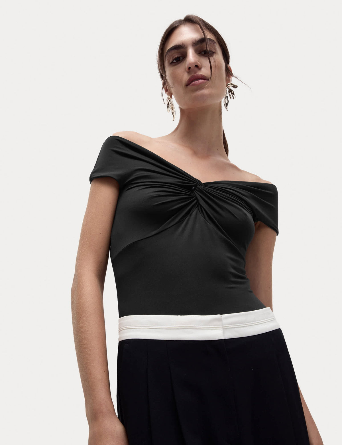 Regular Fit Düğümlü Body
