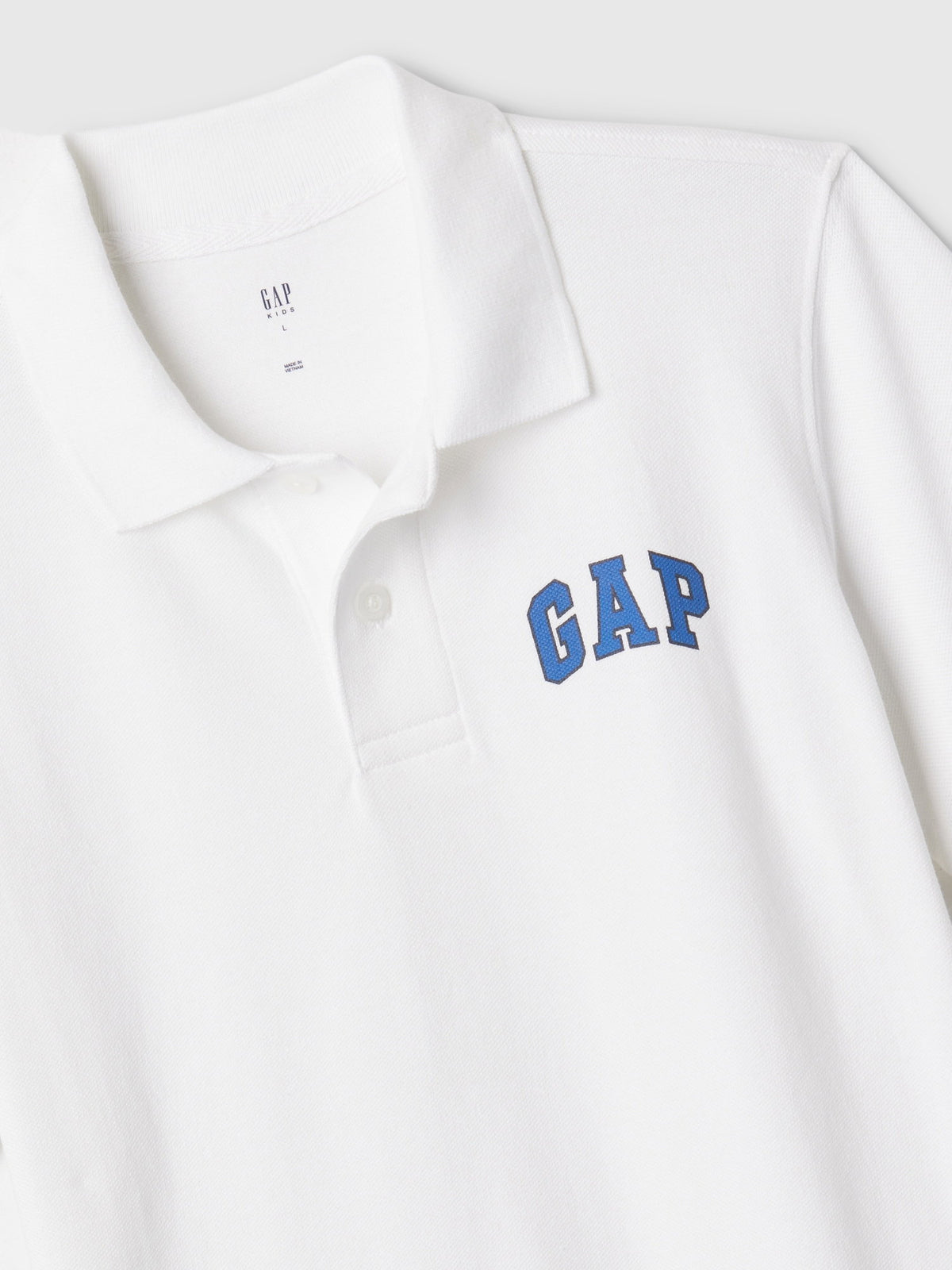 Beyaz Gap Logo Polo Yaka T-shirt
