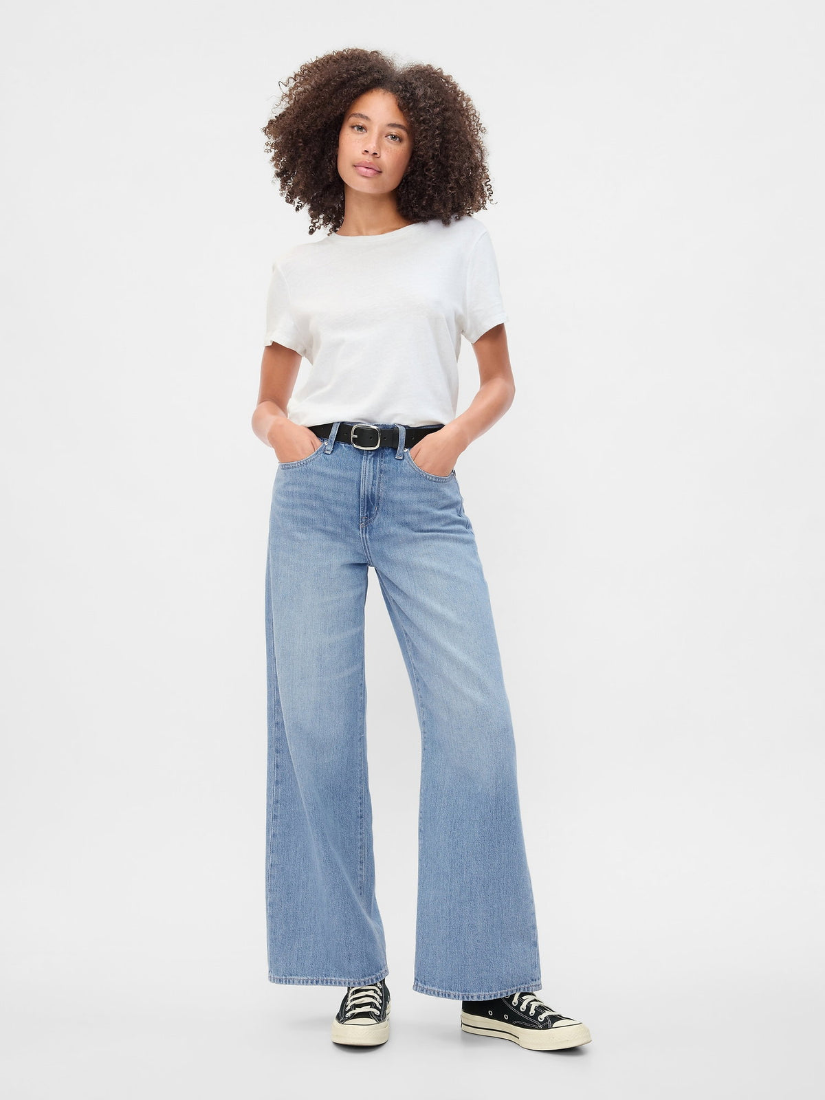 Mavi High Rise Wide Leg Jean Pantolon