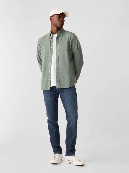 Koyu Mavi Slim Gapflex Jean Pantolon
