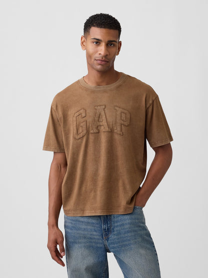 Kahverengi Everyday Soft Boxy Gap Logo T-shirt
