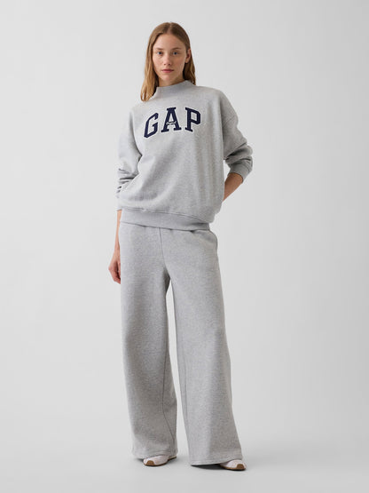 Gri Vintagesoft Oversized Mockneck Logo Sweatshirt