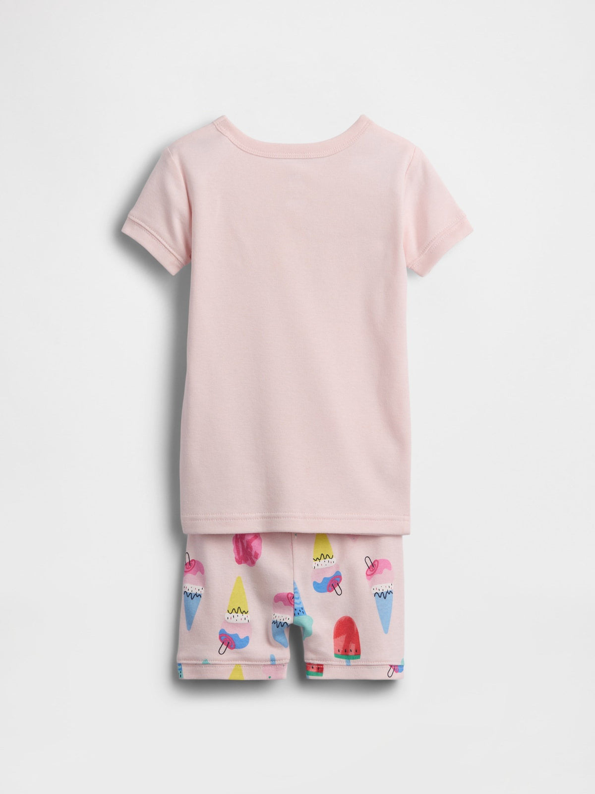 Açık Pembe Logo Baskılı Pijama Takımı