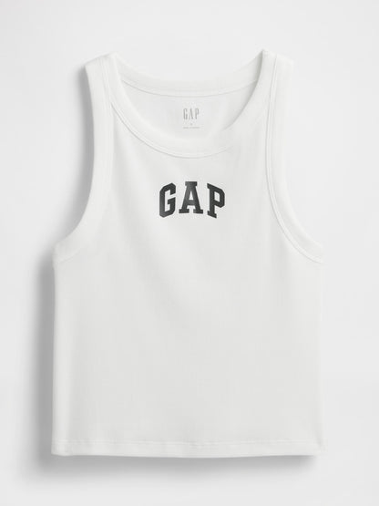 Beyaz Gap Logo Crop Atlet