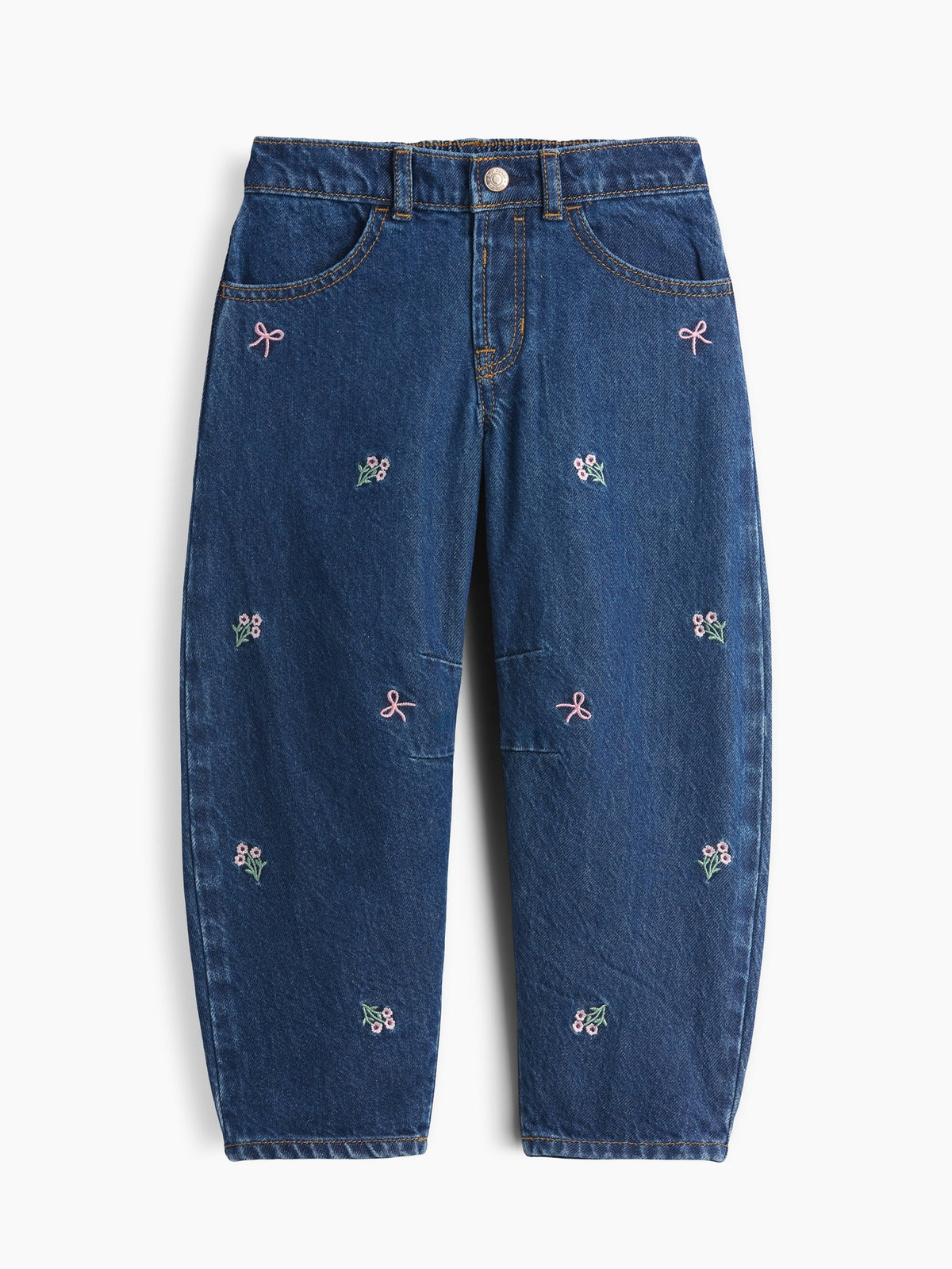 Koyu Mavi Işlemeli Horseshoe Jean Pantolon