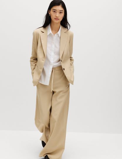 Keten Karışımlı Blazer