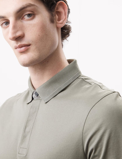 Saf Pamuklu Kısa Kollu Polo Yaka T-shirt