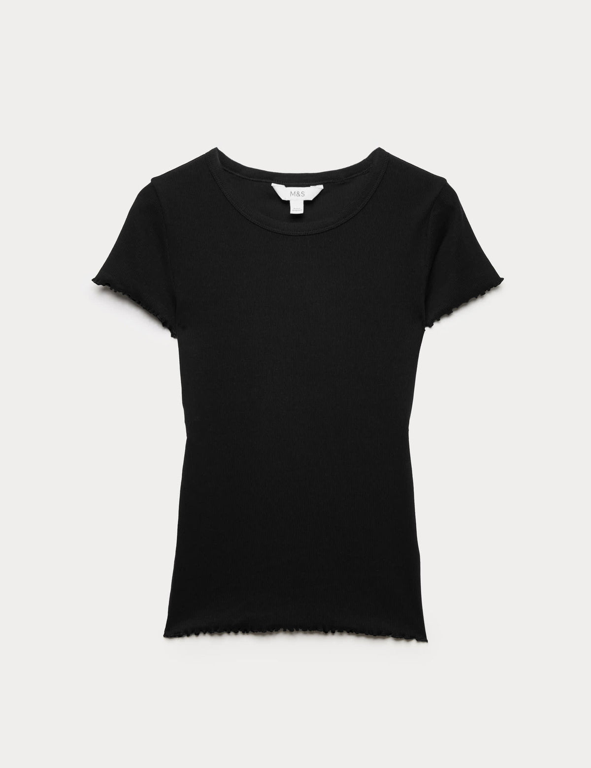 Pamuklu Ribana T-shirt