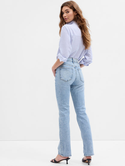 Açık Mavi Mid Rise Baby Boot Washwell™ Jean Pantolon