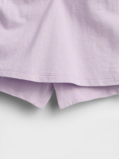 Lila Pull-on Jersey Şort Etek