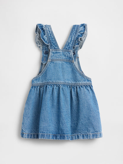 Mavi Ayı Cep Denim Salopet