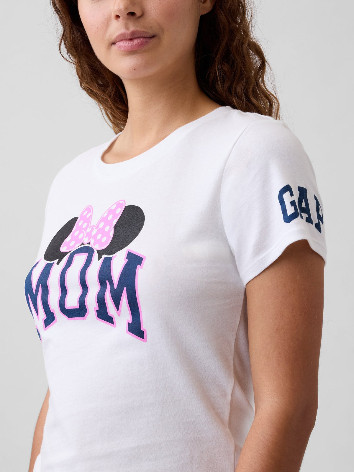 Beyaz Gap × Disney Logo T-shirt