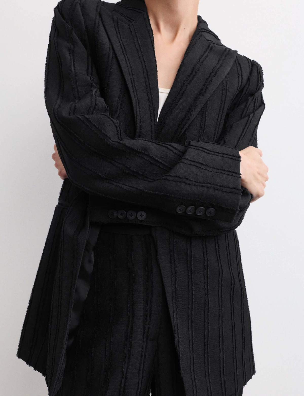 Dokulu Blazer Ceket