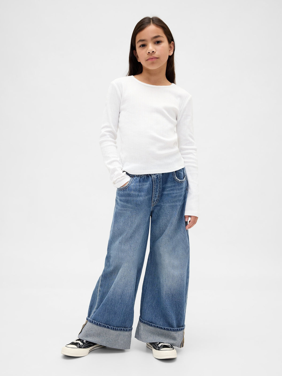 Mavi Low Rise Easy Wide-leg Baggy Jean