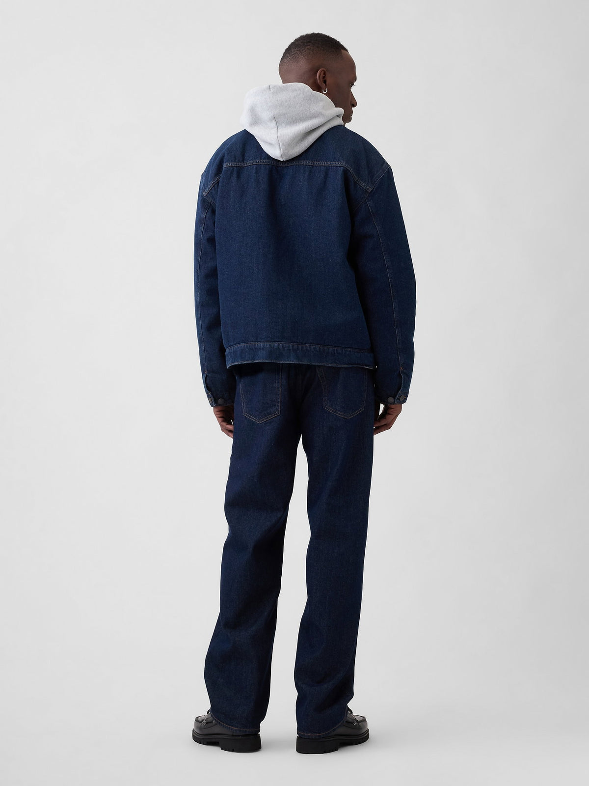 Lacivert Relaxed Jean Pantolon