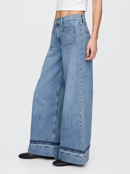 Mavi Mid Rise Ultrasoft Baggy Jean Pantolon