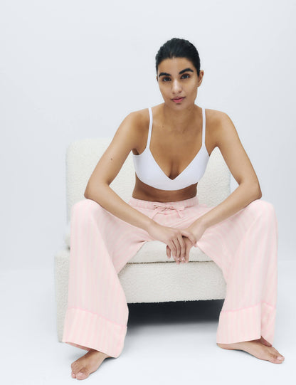 2’li Twill Geniş Paça Pijama Altı