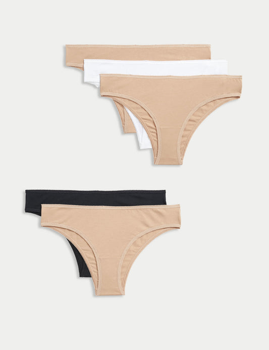 5'li Cotton Lycra® Brazilian Külot Seti
