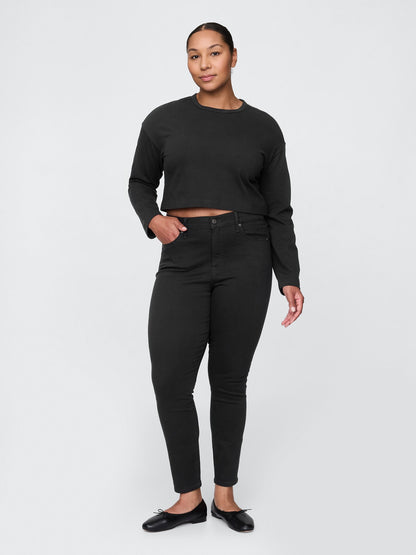 Siyah High Rise True Skinny Washwell™ Jean Pantolon