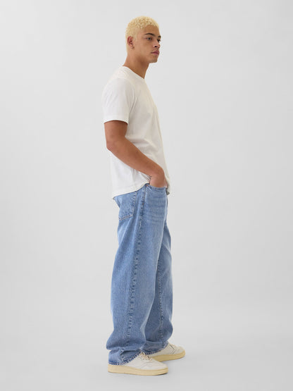 Açık Mavi Baggy Jean Pantolon