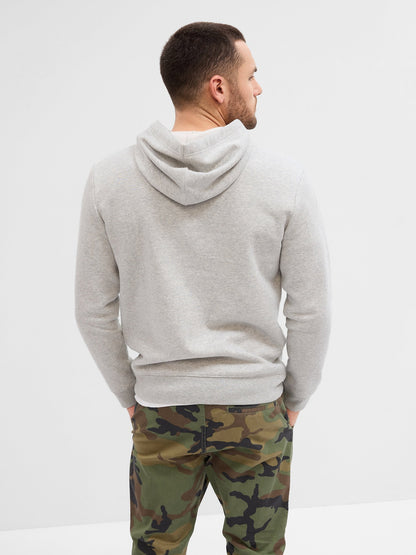 Açık Gri Gap Logo Kapüşonlu Sweatshirt