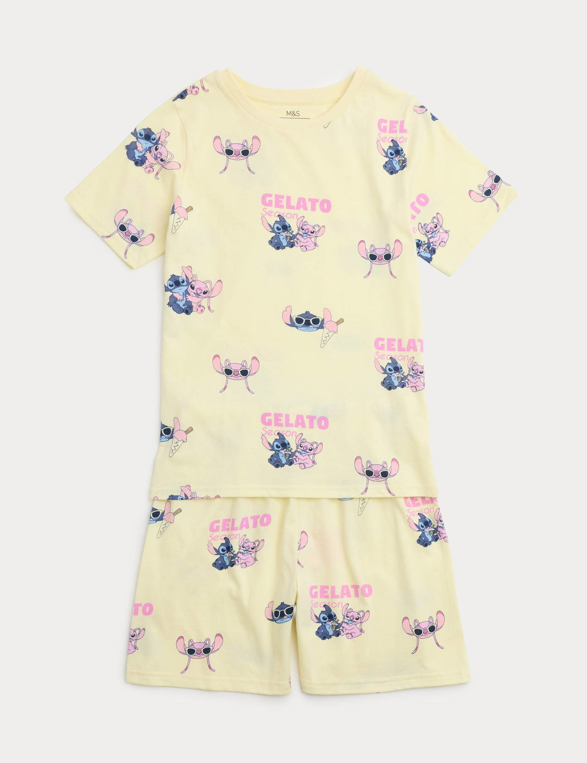Saf Pamuklu Disney Lilo & Stitch™ Pijama Takımı (3-16 Yaş)