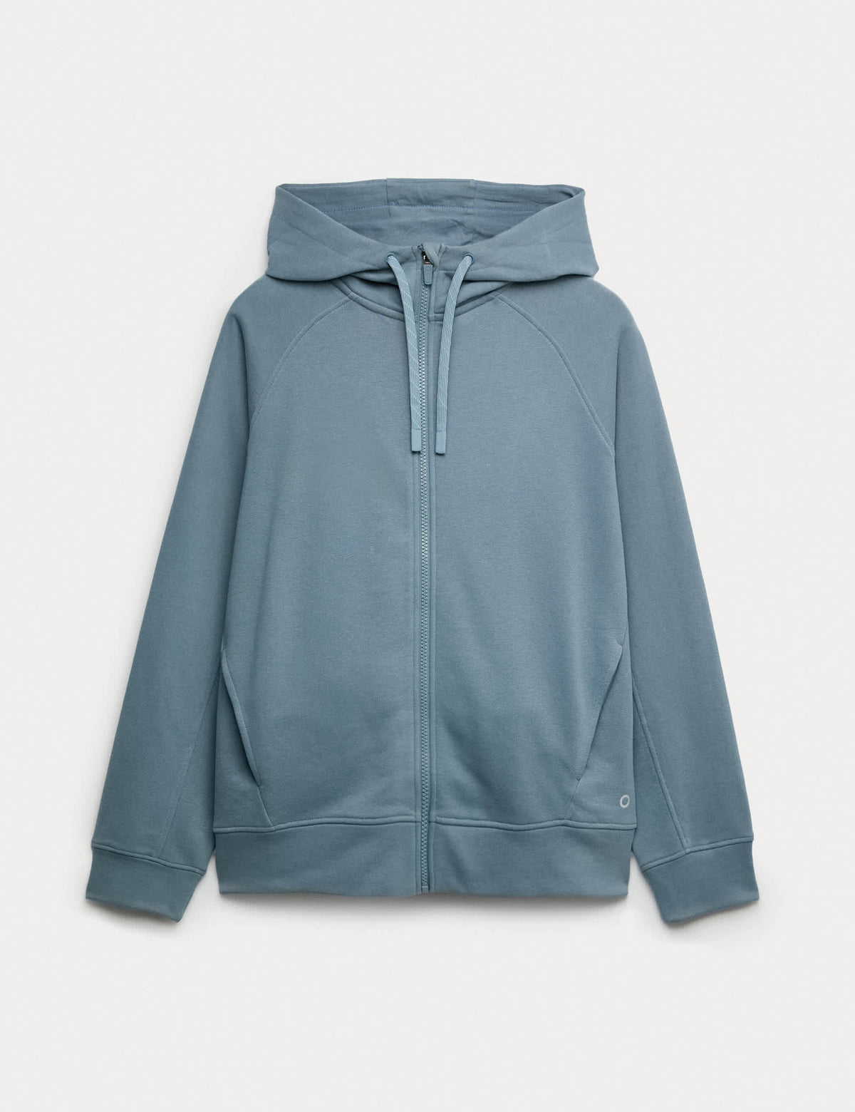 Pamuk Karışımlı Fermuarlı Rahat Kesim Kapüşonlu Sweatshirt