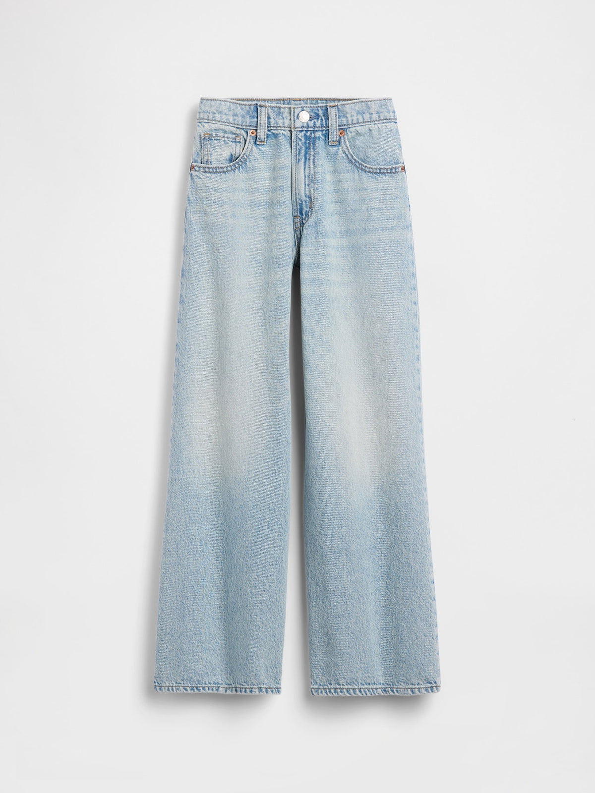 Açık Mavi Low Rise Baggy Jean Pantolon