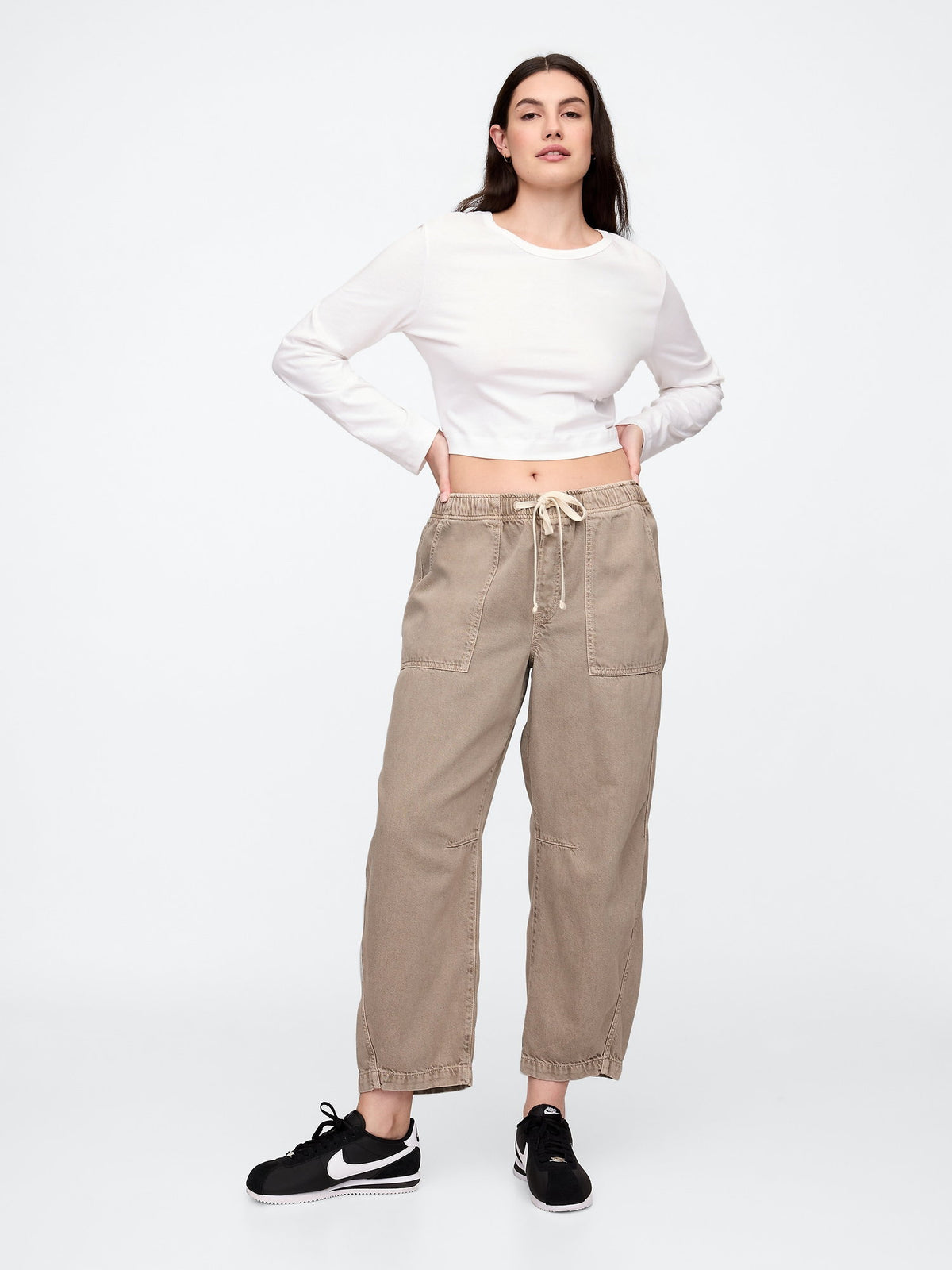 Bej Straight Jean Pantolon